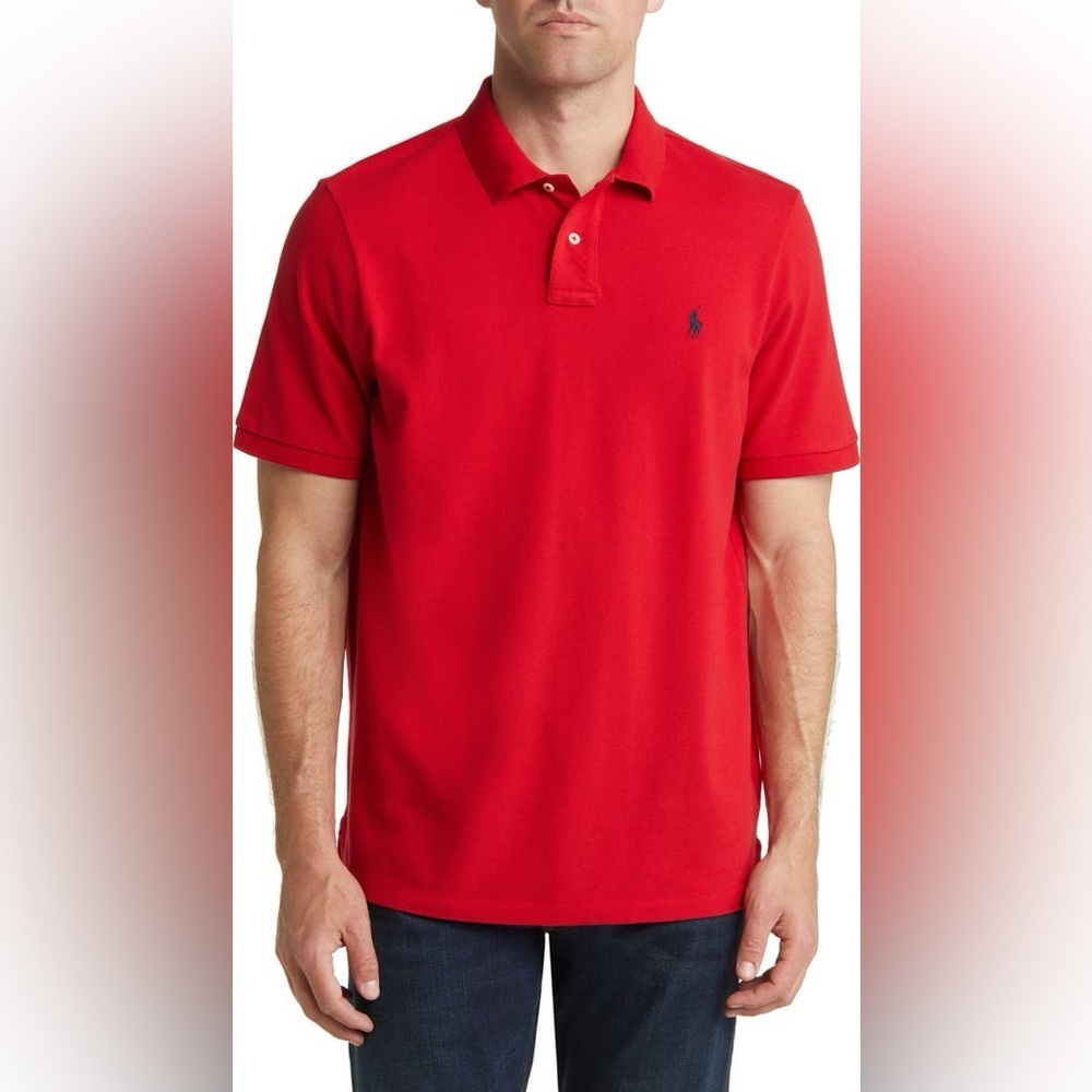 Polo by Ralph Lauren Men’s Red Classic Fit Polo Shirt, Size XL